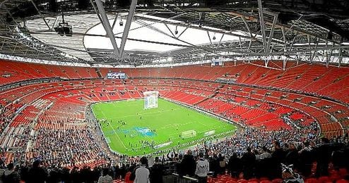 Imagen de Wembley, donde los de Pochettino jugarán la Champions. Imagen de Wembley, donde los de Pochettino jugarán la Champions.