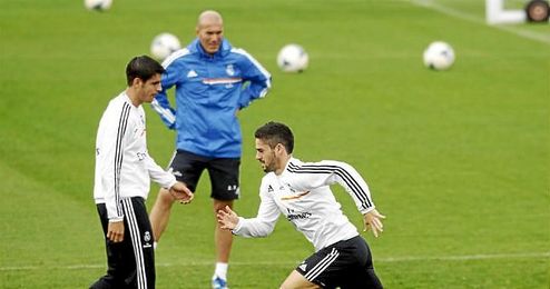 El francés no descarta la vuelta del canterano Morata. El francés no descarta la vuelta del canterano Morata.