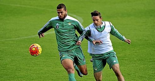 Tarek, en una sesión con el Betis de la pasada temporada. Tarek, en una sesión con el Betis de la pasada temporada.