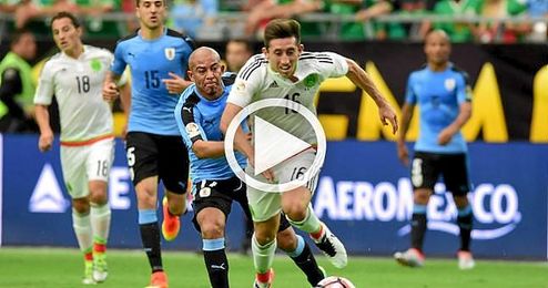 México se estrena con victoria ante una Uruguay sin Suárez México se estrena con victoria ante una Uruguay sin Suárez