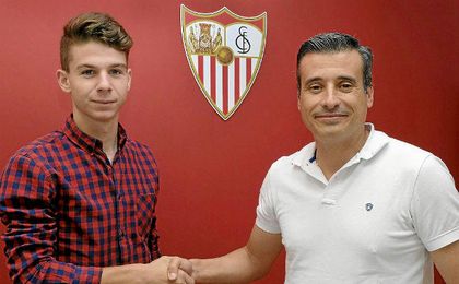 José María Amo posa con Miguel Ángel Gómez. José María Amo posa con Miguel Ángel Gómez.