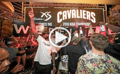 Así fue la celebración de los Cavaliers en Las Vegas Así fue la celebración de los Cavaliers en Las Vegas