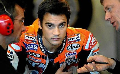Dani Pedrosa, cuarto clasificado del mundial de MotoGP. Dani Pedrosa, cuarto clasificado del mundial de MotoGP.