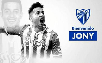 El Málaga anuncia el fichaje de ´Jony´. El Málaga anuncia el fichaje de ´Jony´.