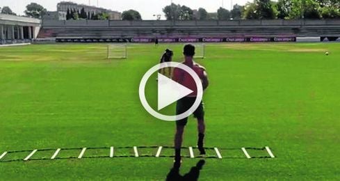 Piccini realiza ejercicios en la ciudad deportiva. Piccini realiza ejercicios en la ciudad deportiva.