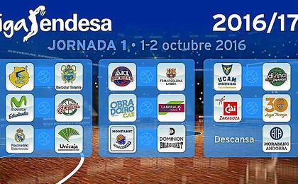 Esta es la primera jornada de la Liga Endesa. Esta es la primera jornada de la Liga Endesa.