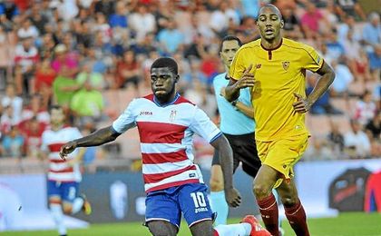 N´Zonzi, en el partido de ayer ante el Granada. N´Zonzi, en el partido de ayer ante el Granada.