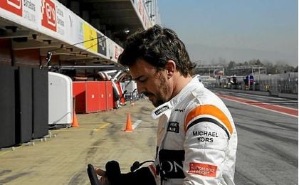 Alonso se muestra feliz por recuperar sensaciones Alonso se muestra feliz por recuperar sensaciones