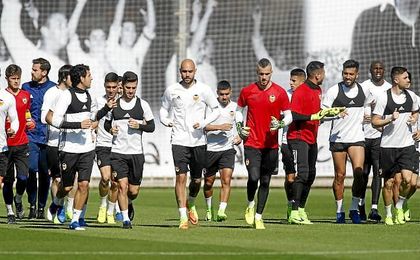 Novedades en el entrenamiento del Valencia Novedades en el entrenamiento del Valencia