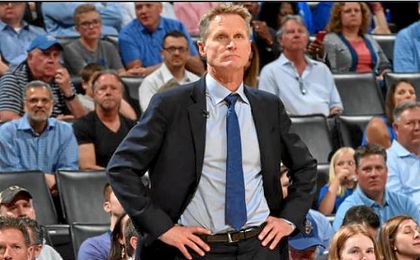 El entrenador de los Golden State Warriors, Steve Kerr. El entrenador de los Golden State Warriors, Steve Kerr.