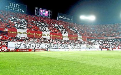 Imagen de archivo del Gol Norte del Sánchez--Pizjuán. Imagen de archivo del Gol Norte del Sánchez--Pizjuán.