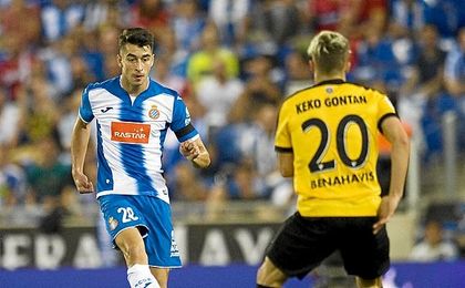 El pivote, en un partido de Copa del Rey. El pivote, en un partido de Copa del Rey.