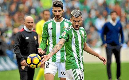 Piccini y Dani Ceballos, en el derbi ante el Sevilla. Piccini y Dani Ceballos, en el derbi ante el Sevilla.