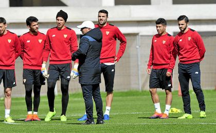 Sampaoli reconoció el esfuerzo de la plantilla por recuperar sensaciones. Sampaoli reconoció el esfuerzo de la plantilla por recuperar sensaciones.