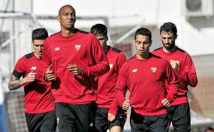 Los titulares contra el Leganés se ejercitaron a menor ritmo. Los titulares contra el Leganés se ejercitaron a menor ritmo.