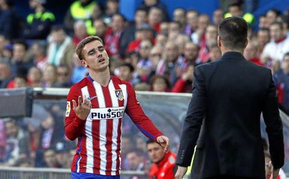 Simeone y Griezmann, los mejores de marzo. Simeone y Griezmann, los mejores de marzo.