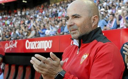 Sampaoli se mostró satisfecho por la evolución de su equipo. Sampaoli se mostró satisfecho por la evolución de su equipo.