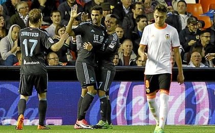 La Real llegó a ponerse 0-3. La Real llegó a ponerse 0-3.