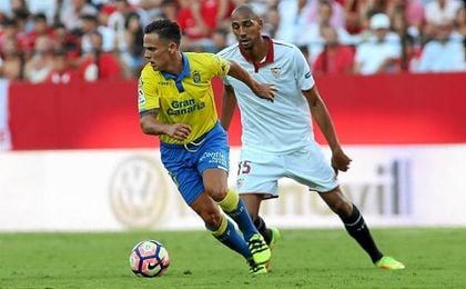Roque Mesa, en el partido ante el Sevilla en el Sánchez-Pizjuán. Roque Mesa, en el partido ante el Sevilla en el Sánchez-Pizjuán.