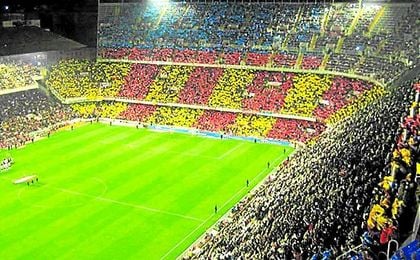 Imagen del estadio de Mestalla desde la grada. Imagen del estadio de Mestalla desde la grada.