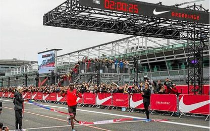 Odriozola en desacuerdo con la marca de Kipchoge. Odriozola en desacuerdo con la marca de Kipchoge.