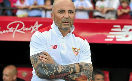 Sampaoli, durante el partido de hoy. Sampaoli, durante el partido de hoy.