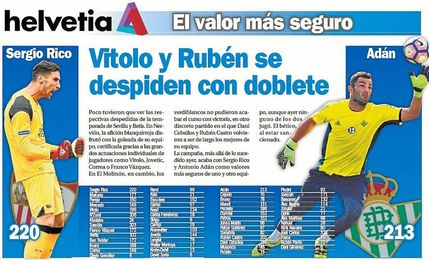 Vitolo y Rubén se despiden con doblete Vitolo y Rubén se despiden con doblete