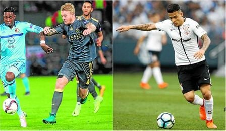 Kjaer, con el Fenerbahçe; Arana, con el Corinthians. Kjaer, con el Fenerbahçe; Arana, con el Corinthians.
