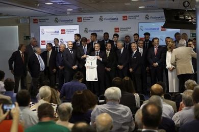 Florentino presenta a la Universidad Europea como patrocinador del baloncesto Florentino presenta a la Universidad Europea como patrocinador del baloncesto