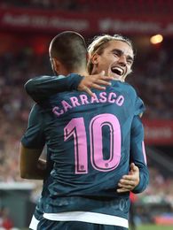 Carrasco: "No sé como me vio (Griezmann) en el gol estando de espaldas" Carrasco: "No sé como me vio (Griezmann) en el gol estando de espaldas"