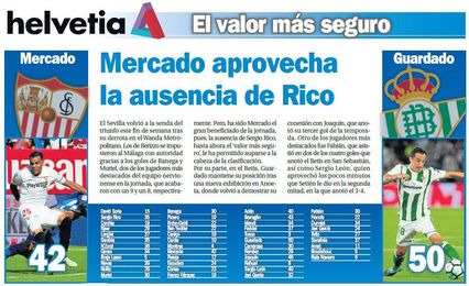 Mercado y Guardado, los seguros en el Sevilla y el Betis Mercado y Guardado, los seguros en el Sevilla y el Betis