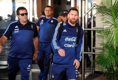 La selección argentina abandona Guayaquil con destino a Quito La selección argentina abandona Guayaquil con destino a Quito