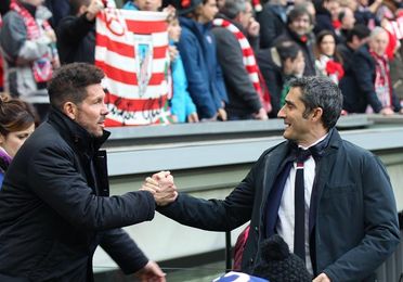 Simeone, ocho triunfos y tres empates en sus duelos con Valverde Simeone, ocho triunfos y tres empates en sus duelos con Valverde