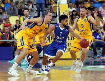 97-87. La mayor rotación del Gran Canaria facilita el triunfo ante Zenit 97-87. La mayor rotación del Gran Canaria facilita el triunfo ante Zenit