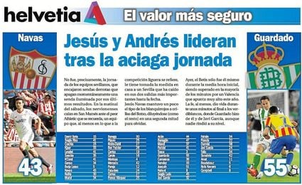 Navas y Guardado lideran tras la aciaga jornada Navas y Guardado lideran tras la aciaga jornada