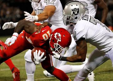 31-30. Raiders ganan duelo a Chiefs duelo divisional pleno de suspense 31-30. Raiders ganan duelo a Chiefs duelo divisional pleno de suspense