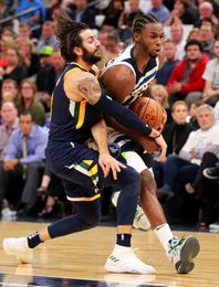 100-97. Crawford guía a Timberwolves y Rubio brilla con Jazz su nuevo equipo 100-97. Crawford guía a Timberwolves y Rubio brilla con Jazz su nuevo equipo