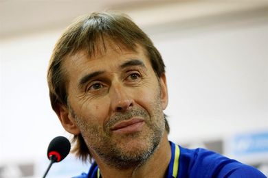 Julen Lopetegui acude al Coliseum a ver el Getafe-Real Sociedad Julen Lopetegui acude al Coliseum a ver el Getafe-Real Sociedad