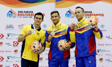 Colombia, Venezuela y R. Dominicana se reparten los oros en gimnasia Colombia, Venezuela y R. Dominicana se reparten los oros en gimnasia