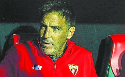 Berizzo, en el partido ante el Celta. Berizzo, en el partido ante el Celta.