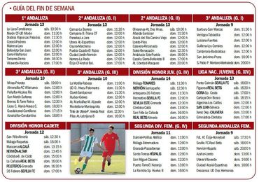 La agenda del fin de semana del fútbol sevillano La agenda del fin de semana del fútbol sevillano