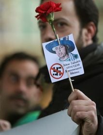Aitor Zabaleta, homenajeado en Donostia, en el 19 aniversario de su asesinato Aitor Zabaleta, homenajeado en Donostia, en el 19 aniversario de su asesinato