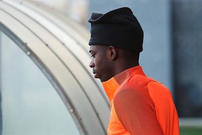 Dembélé, Rafinha, Mascherano e Iniesta trabajan con el grupo Dembélé, Rafinha, Mascherano e Iniesta trabajan con el grupo