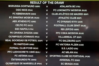 Nápoles-Leipzig, Lyon-Villarreal y Copenhague-Atlético, las perlas sorteo Nápoles-Leipzig, Lyon-Villarreal y Copenhague-Atlético, las perlas sorteo