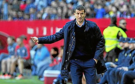 Gracia, en el Ramón Sánchez-Pizjuán. Gracia, en el Ramón Sánchez-Pizjuán.