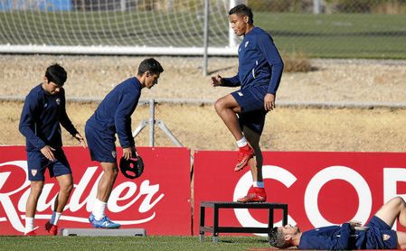 Luis Muriel, en un entrenamiento. Luis Muriel, en un entrenamiento.