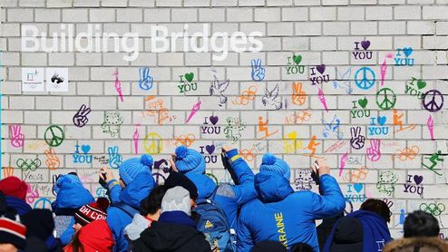 El ´Mural de la Tregua´, inaugurado en la Villa Olímpica de PyeongChang El ´Mural de la Tregua´, inaugurado en la Villa Olímpica de PyeongChang