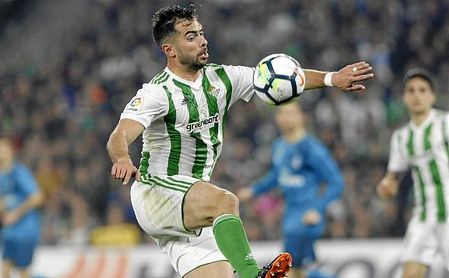 Amat, en un lance del partido ante el Real Madrid. Amat, en un lance del partido ante el Real Madrid.