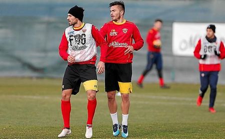 Tosca, durante un entrenamiento con el equipo italiano. Tosca, durante un entrenamiento con el equipo italiano.