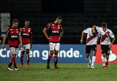 2-2. Con goles uruguayos River Plate saca empate a Flamengo en Río de Janeiro 2-2. Con goles uruguayos River Plate saca empate a Flamengo en Río de Janeiro